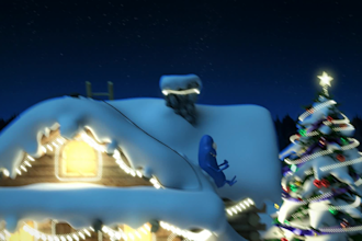 customize this christmas greetings intro video