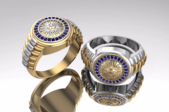 do jewelry design and rendering within 24 hours