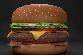 3d modelling product food animation