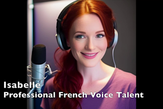 record a professional french female voice over