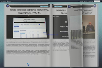 make a flipping page book, brochure, menu or product catalog