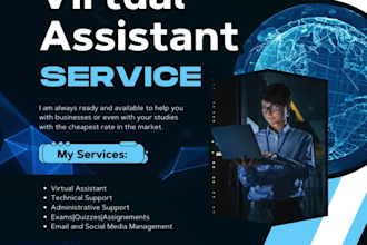 be your virtual assistant for your business and study