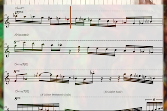 make the sheet music of a song and music transcription