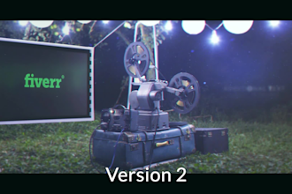 create 1 of 3 film production light logo reveal intro outro