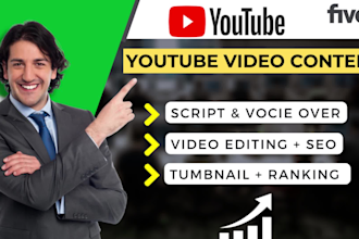 be your youtube video content creator and video editor