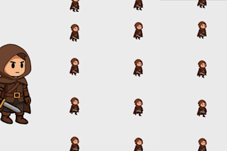 make 2d character animation for games and videos