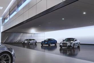 design 3d car showroom, car exhibition and commercial products