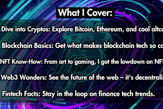 write unique crypto, blockchain, web3, bitcoin, fintech and nft articles