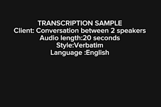accurately transcribe your audio or video in 24hours