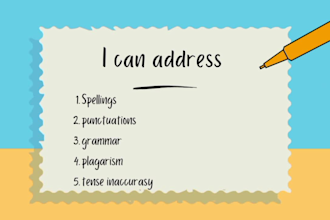 proofread and edit your fiction and non fiction novels