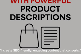 write catchy and persuasive product descriptions that sell