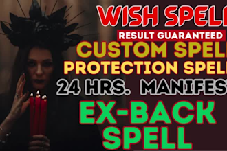 cast fast manifest custom wish spell wish come true in 24 hours black magic