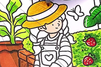 make coloring page video for youtube amazon tiktok instagram