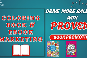 do effective coloring book promotion, book and ebook marketing