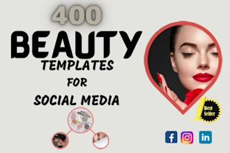 provide you 400 beauty instagram post template