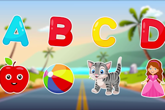 create kids learning animation videos