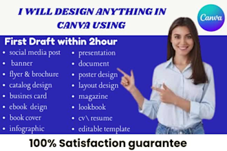 design or edit anything in canva, any template or project in canva