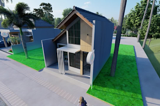 make a house design with autocad and sketchup