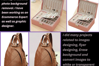 do professionally photo background removal, amazon photo editing in 24 hours