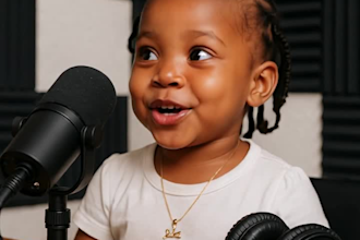 create funny ai baby podcasts talking ai baby shorts ai baby podcast video