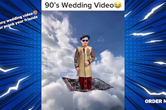 do funny wedding video editing with funny vfx or music