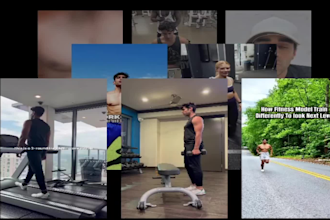 edit professional workout and fitness reels for instagram, tiktok