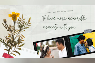 design powerpoint presentation and event photo slideshow video