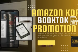 promote booktok or ebook on my influencer viral tiktok promotion for your ebook