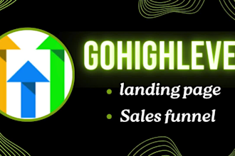 design gohighlevel website, ghl landing page, ghl funnel