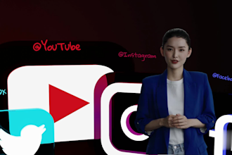 make a promotional ai spokesman video with human avatar in any languages