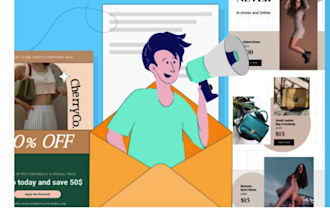 do mailchimp template design, email marketing and automation