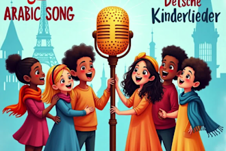 write sing arabic song kids french song german nursery rhyme