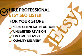 etsy store setup etsy product listing and etsy seo
