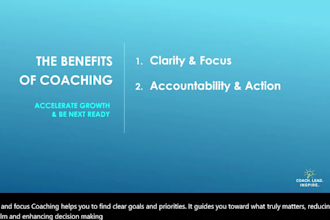 be your life coach and help you accelerate personal growth