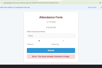 build automated attendance systems using google sheets web apps