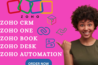 setup zoho one books CRM bigin zoho desk campaigns recruit forms creator zip ai