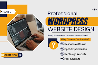 do revamp, build, design, redesign and responsive wordpress website development