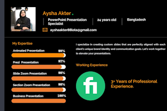 design a professional investor pitch deck and startup presentation