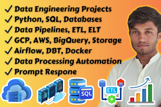 do data engineering projects, databases, extraction, etl