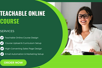 create teachable online course teachable course design teachable online course