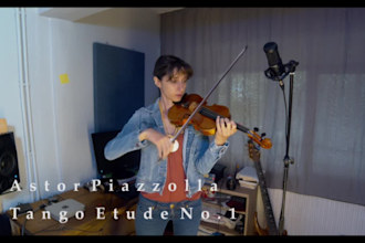 compose play and record violin parts for your music