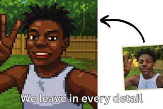 create a pixel art portrait of you