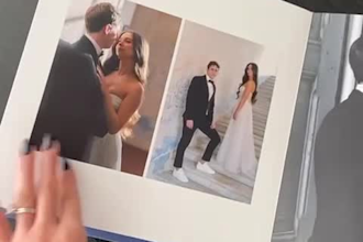 unique wedding photo book design by pro