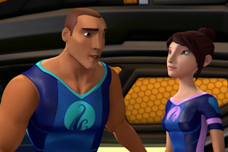 create 3d animation video, 3d cartoon animation series, story to animated video