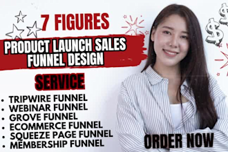 design product launch sales funnel tripwire lead magnet ecommerce webinar funnel