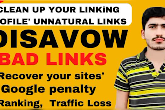 disavow spammy toxic bad links file to remove recover traffic nd penalty