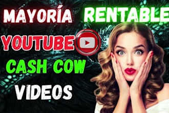hacer rentable cash cow canal, cash cow video, youtube automatizacion