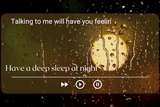 give you my listening ear