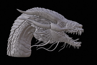 make your 3d character or prop model, sculpt, uv and texture
