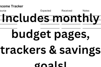 design 12 month printable budget planner a 5 PDF african inspired organizer